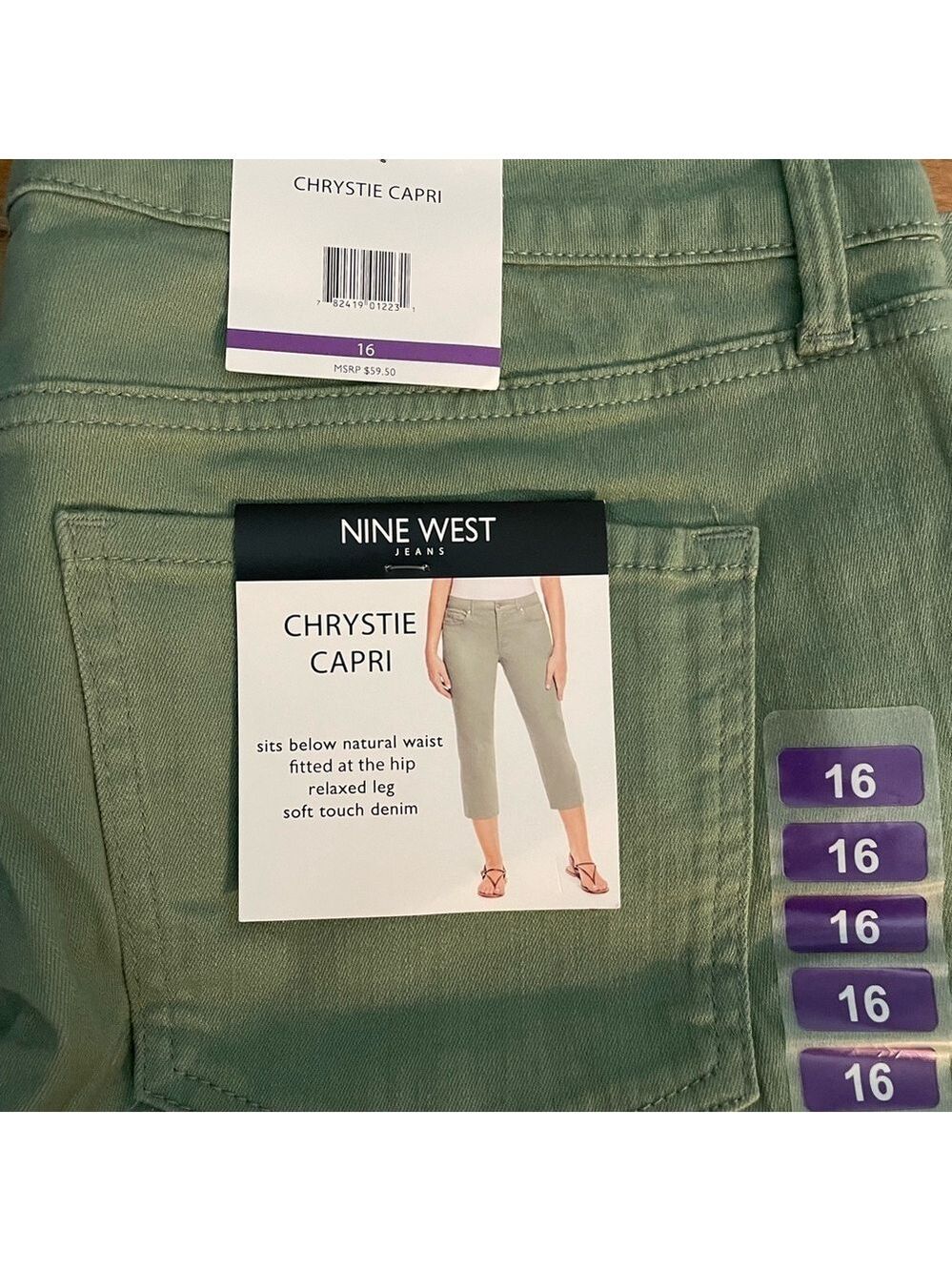 Nine West Christie Capri Jeans. NWT - Picture 2 of 3